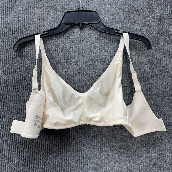 Chantelle Bra 38D Comfort Chic Back Smoothing Wire Free Talc Ivory 18J8 NEW - Picture 7 of 9